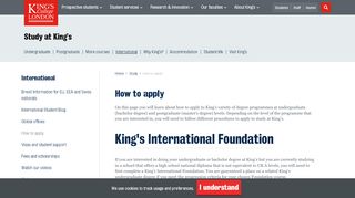 
                            2. How to apply | Study at King's | King's College London