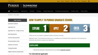 
                            9. How to Apply - The Graduate School - Purdue University