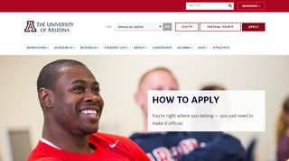 
                            6. How To Apply | The University of Arizona, Tucson, Arizona