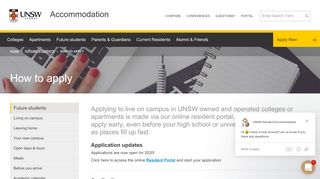 
                            4. How to apply | UNSW Accommodation