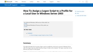 
                            7. How To Assign a Logon Script to a Profile for a …