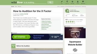
                            3. How to Audition for the X Factor: 9 Steps (with Pictures)