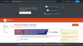 
                            6. How to auto-login in Xubuntu? - Ask Ubuntu