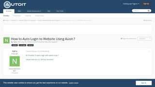 
                            1. How to Auto Login to Website Using Auoit ? - AutoIt General Help ...