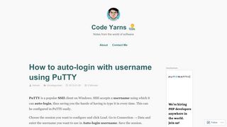 
                            9. How to auto-login with username using PuTTY – Code …