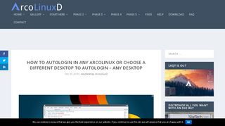 
                            9. How to autologin in any ArcoLinux or choose a different desktop to ...