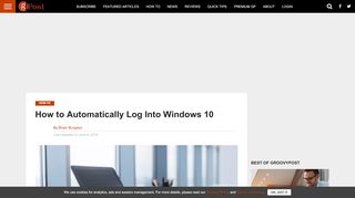 
                            2. How to Automatically Log Into Windows 10 - groovyPost