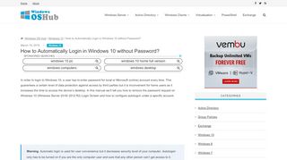 
                            8. How to Automatically Login in Windows 10 without Password ...