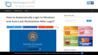 
                            5. How to Automatically Login to Windows and Auto-Lock Workstation ...