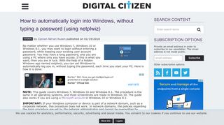 
                            8. How To Automatically Login To Windows, Without Typing Any ...