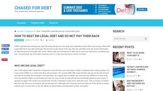 
                            2. How To Beat BW Legal debt and do not pay them back