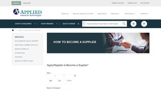 
                            4. How to Become a Supplier - Applied Industrial Technologies