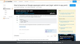 
                            1. How to become an Google appengine admin user …