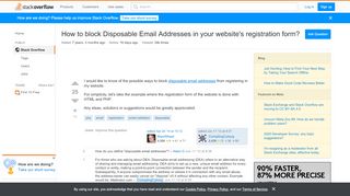 
                            6. How to block Disposable Email Addresses in your website's ...