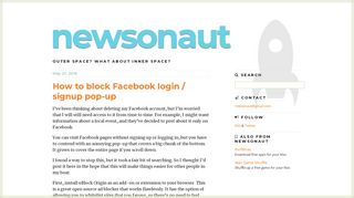 
                            4. How to block Facebook login / signup pop-up | newsonaut
