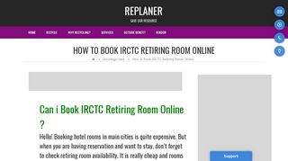 
                            3. How to Book IRCTC Retiring Room Online - …