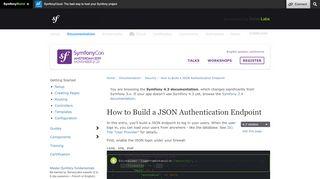 
                            2. How to Build a JSON Authentication Endpoint (Symfony Docs)