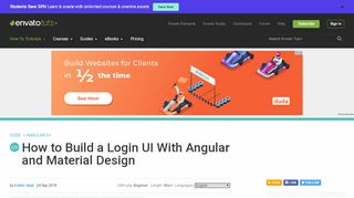 
                            2. How to Build a Login UI With Angular and Material Design - Code Tuts