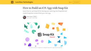 
                            8. How to Build an iOS App with Snap Kit - Lunchbox Technologies ...