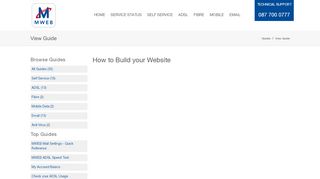 
                            2. How to Build your Website > MWEB Help > View Guide