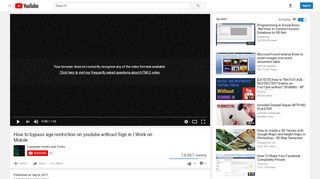 
                            4. How to bypass age restriction on youtube without …