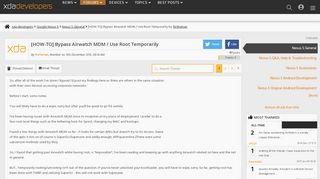 
                            4. [HOW-TO] Bypass Airwatch MDM / Use Root Temp… | Google Nexus 5 ...