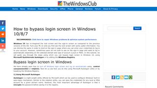 
                            4. How to bypass login screen in Windows 10/8/7