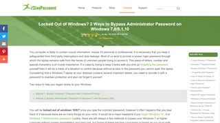 
                            10. How to Bypass Windows 7,8/8.1,10 Password when …