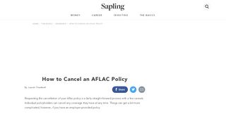 
                            3. How to Cancel an AFLAC Policy | Sapling.com