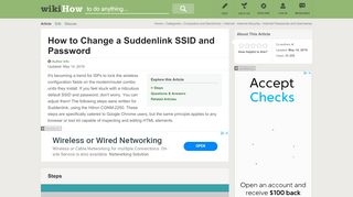 
                            2. How to Change a Suddenlink SSID and Password: 8 Steps