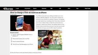 
                            5. How to Change a User Account on an iPhone | Chron.com