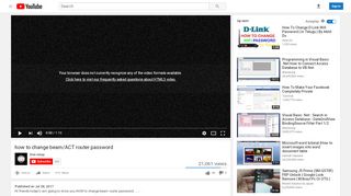 
                            9. how to change beam/ACT router password - YouTube