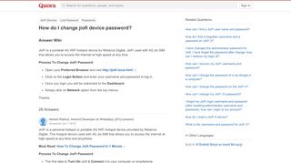 
                            4. How to change jiofi device password - Quora