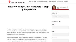 
                            9. How to Change JioFi Password (August 2019 - Step by Step ...