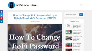 
                            8. How to Change JioFi Password & Login Details/ Reset WiFi ...