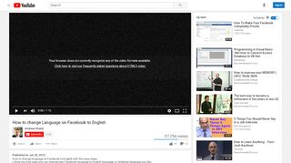 
                            8. How to change Language on Facebook to English - YouTube