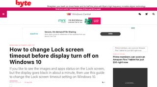 
                            5. How to change Lock screen timeout before display ... - Windows Central