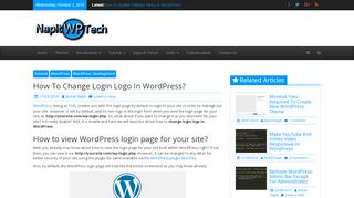 
                            1. How To Change Login Logo In WordPress? | …