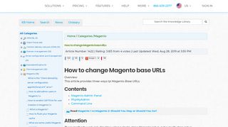 
                            4. How to change Magento base URLs - Nexcess