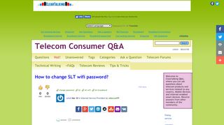 
                            7. How to change SLT wifi password? - Telecom Consumer Q&A