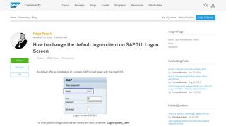 
                            1. How to change the default logon client on SAPGUI …