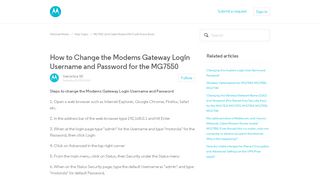 
                            2. How to Change the Modems Gateway Login Username and ...