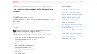 
                            8. How to change the password of a Jio dongle in a computer ...