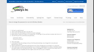 
                            2. How to change the password on an Arris Wireless Modem ...