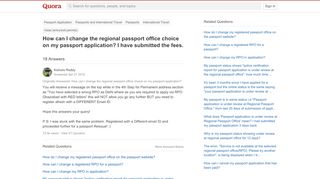 
                            11. How to change the regional passport office choice on my ...