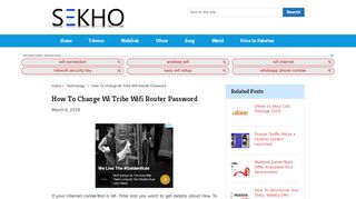 
                            9. How To Change Wi Tribe Wifi Router Password - Sekho.com.pk