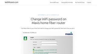 
                            10. How to Change WiFi password on Maxis home …