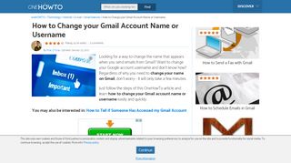 
                            2. How to Change your Gmail Account Name or Username