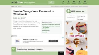 
                            8. How to Change Your Password in Windows 8 - wikihow.com