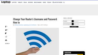 
                            10. How to Change Your Router Password - Wi-Fi - Laptop Mag